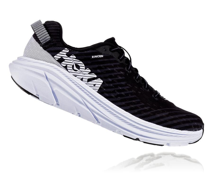 Tenis Hoka One One Hombre Negros/Blancos - Rincon - QYWZ09372